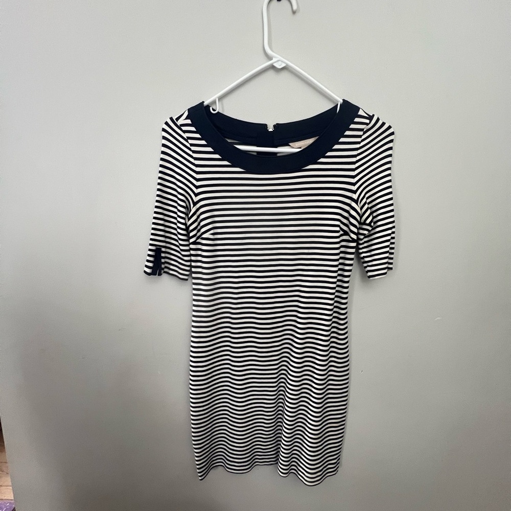 Banana Republic Navy and White Mini Dress